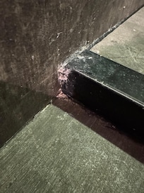 Dusche im miserablen Zustand