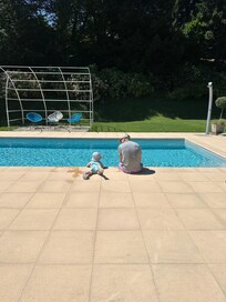 Hanging out by the pool every day after site seeing