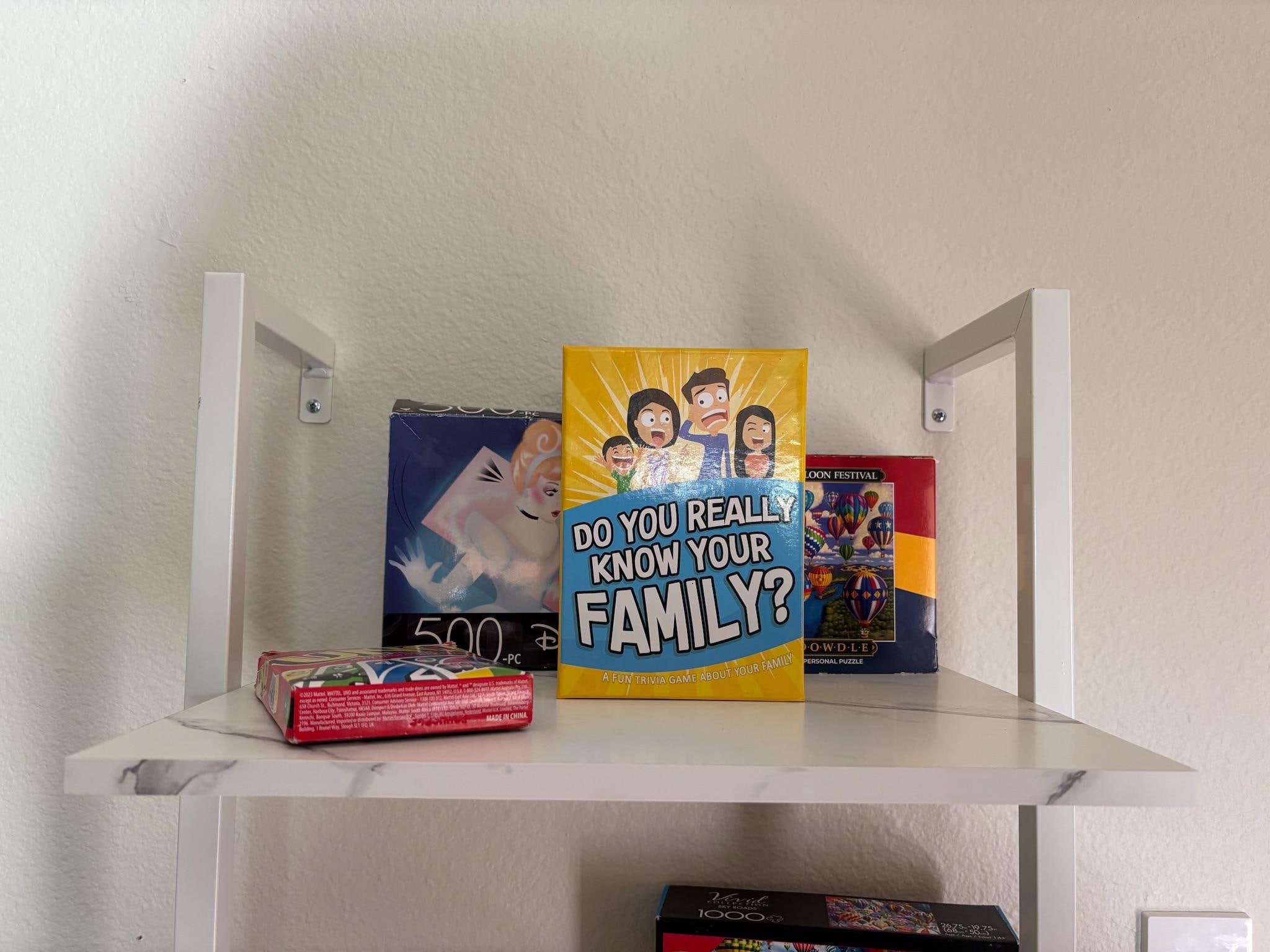 Awesome game for our trip because the four of us family members did not know each other! 