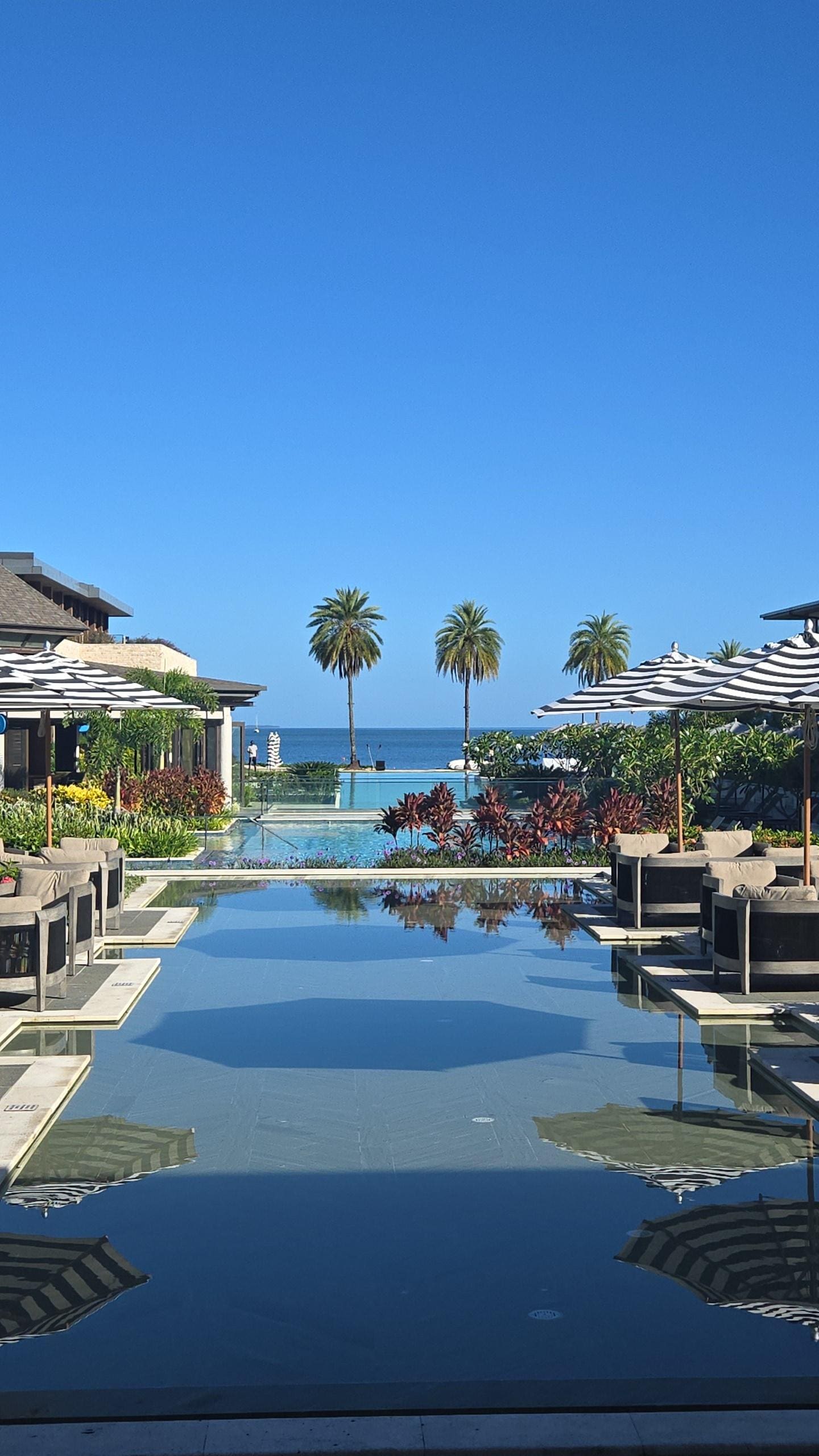Private pool off patio door