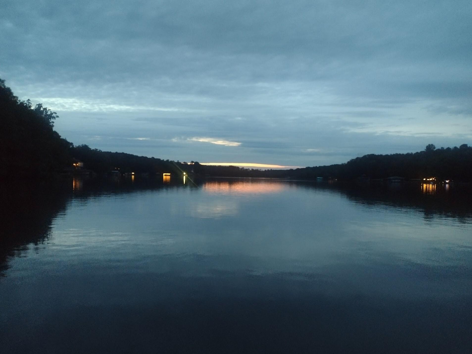 Sunset view from the dock.