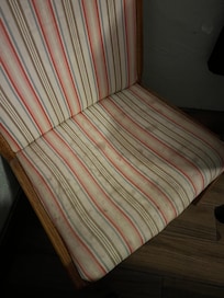 Soiled chair cushions