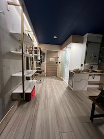 Desk looking towards the door.