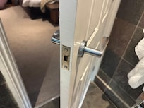 At least ensure the bathroom door closes even if you can't be bothered to add a lock.