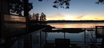 Sunset from the cottage deck