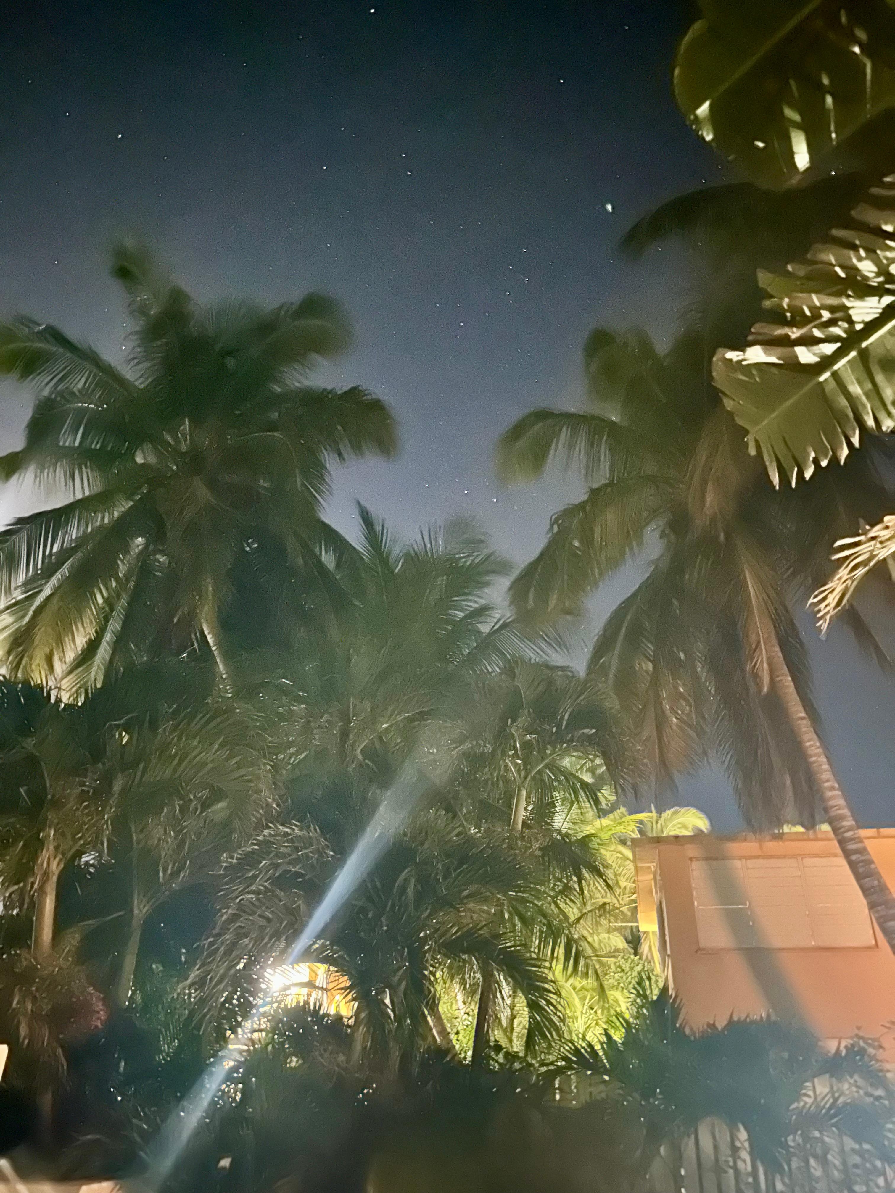 Night time by the pool