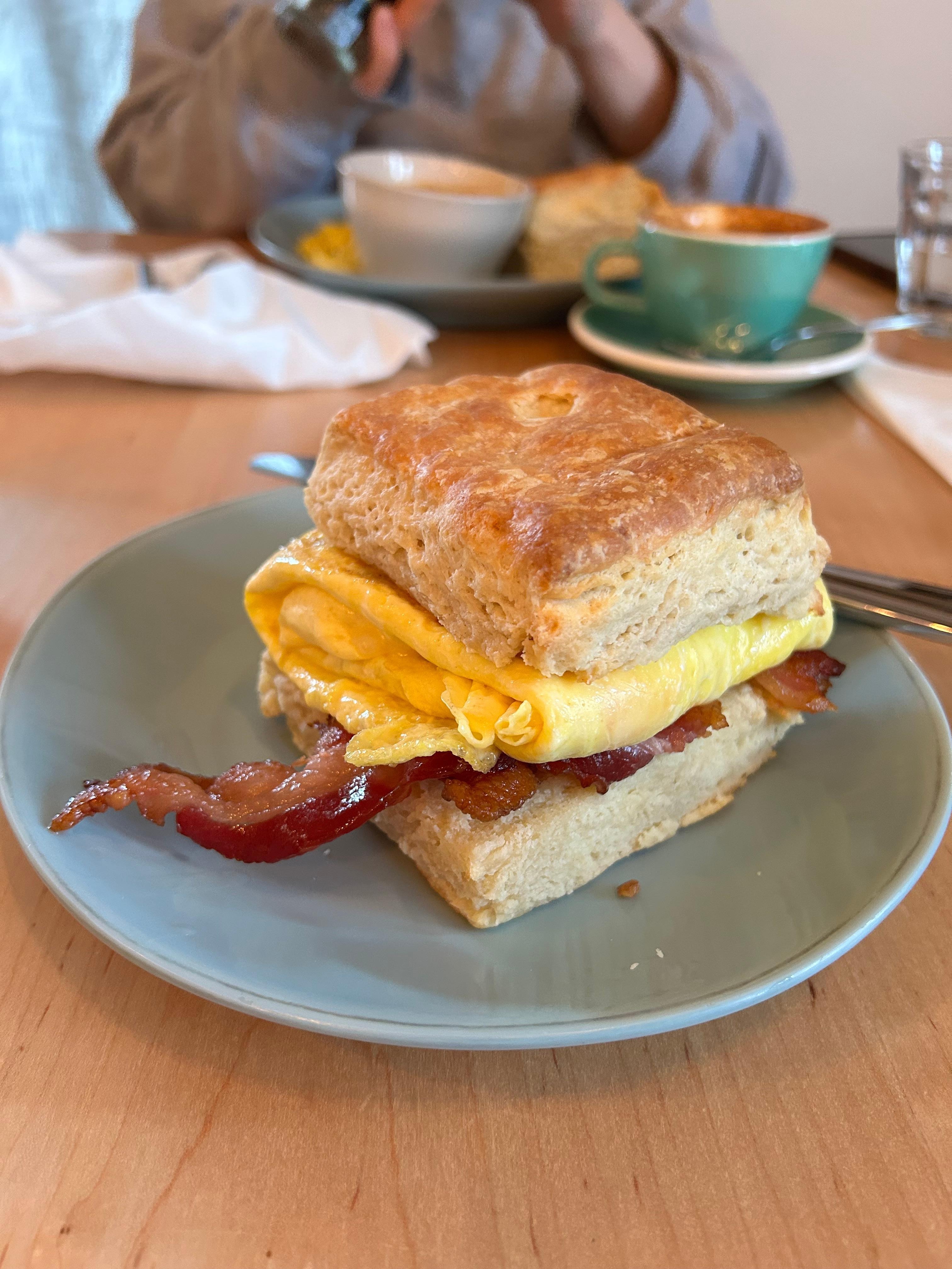 Including a pic of an amazing biscuit sandwich from The Girl and the Raven - very close by!