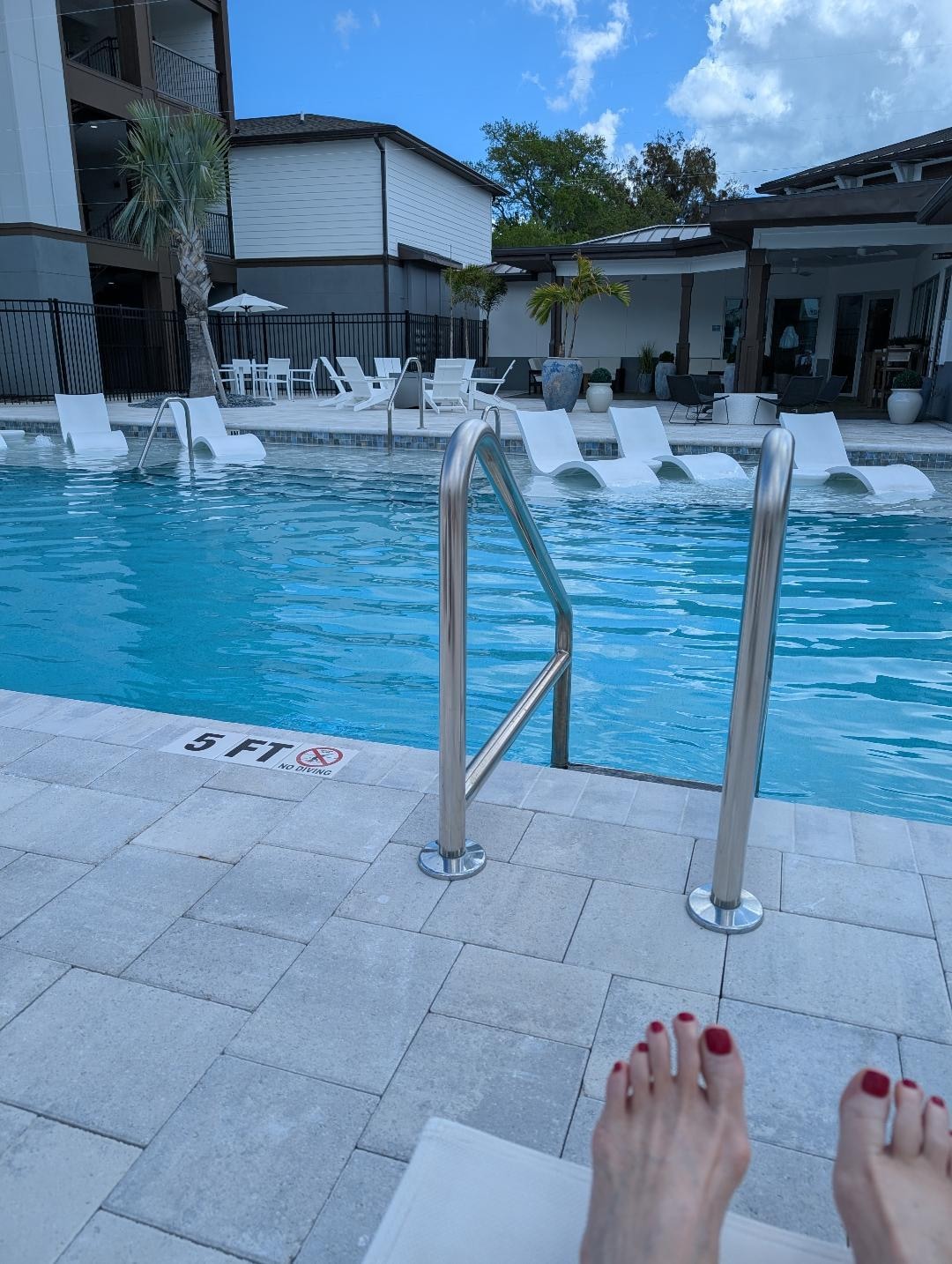 Poolside- often to ourselves