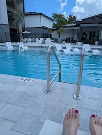 Poolside- often to ourselves