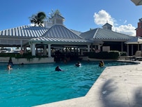 The pool with pool bar