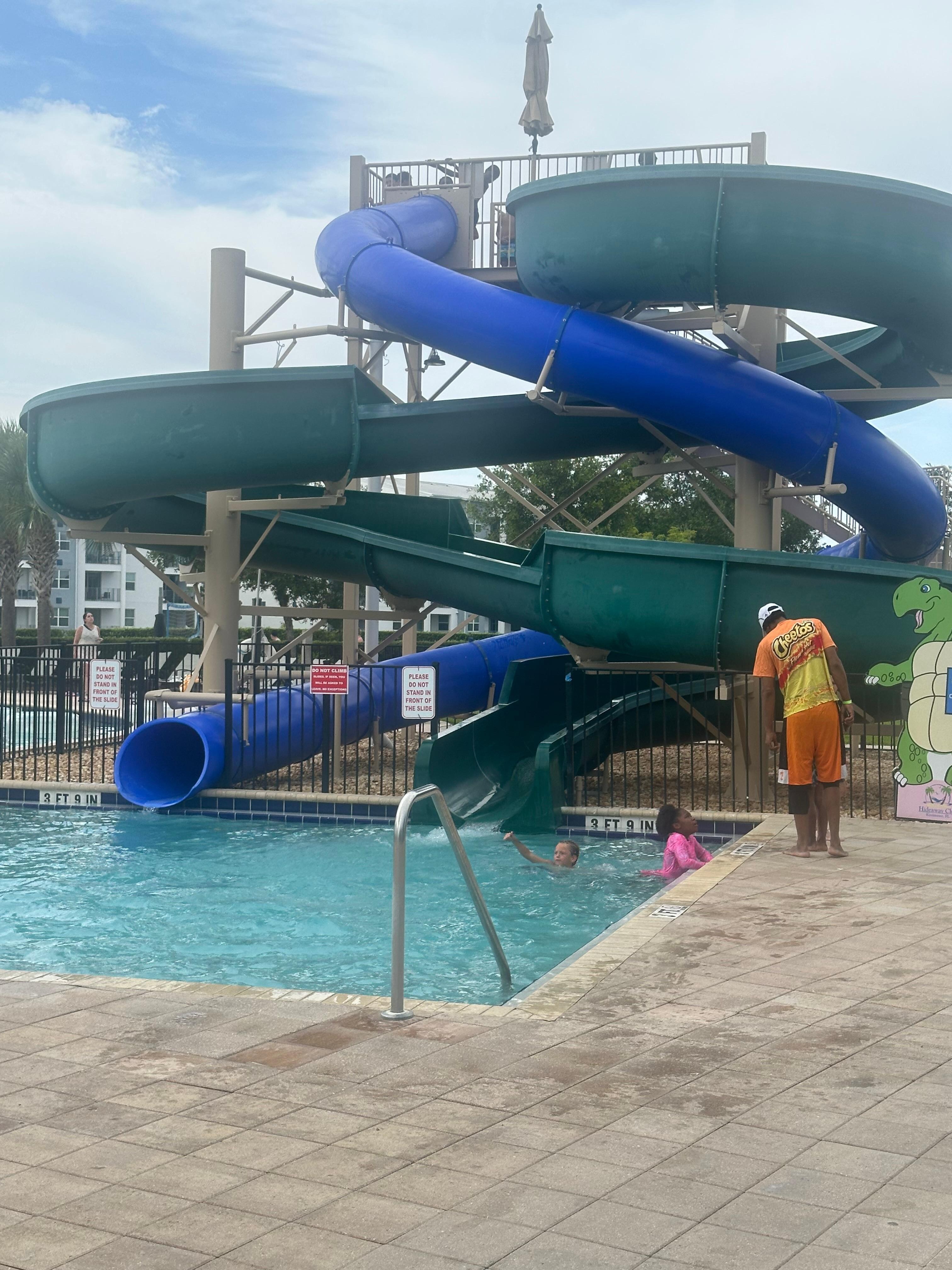 Community Pool slides!