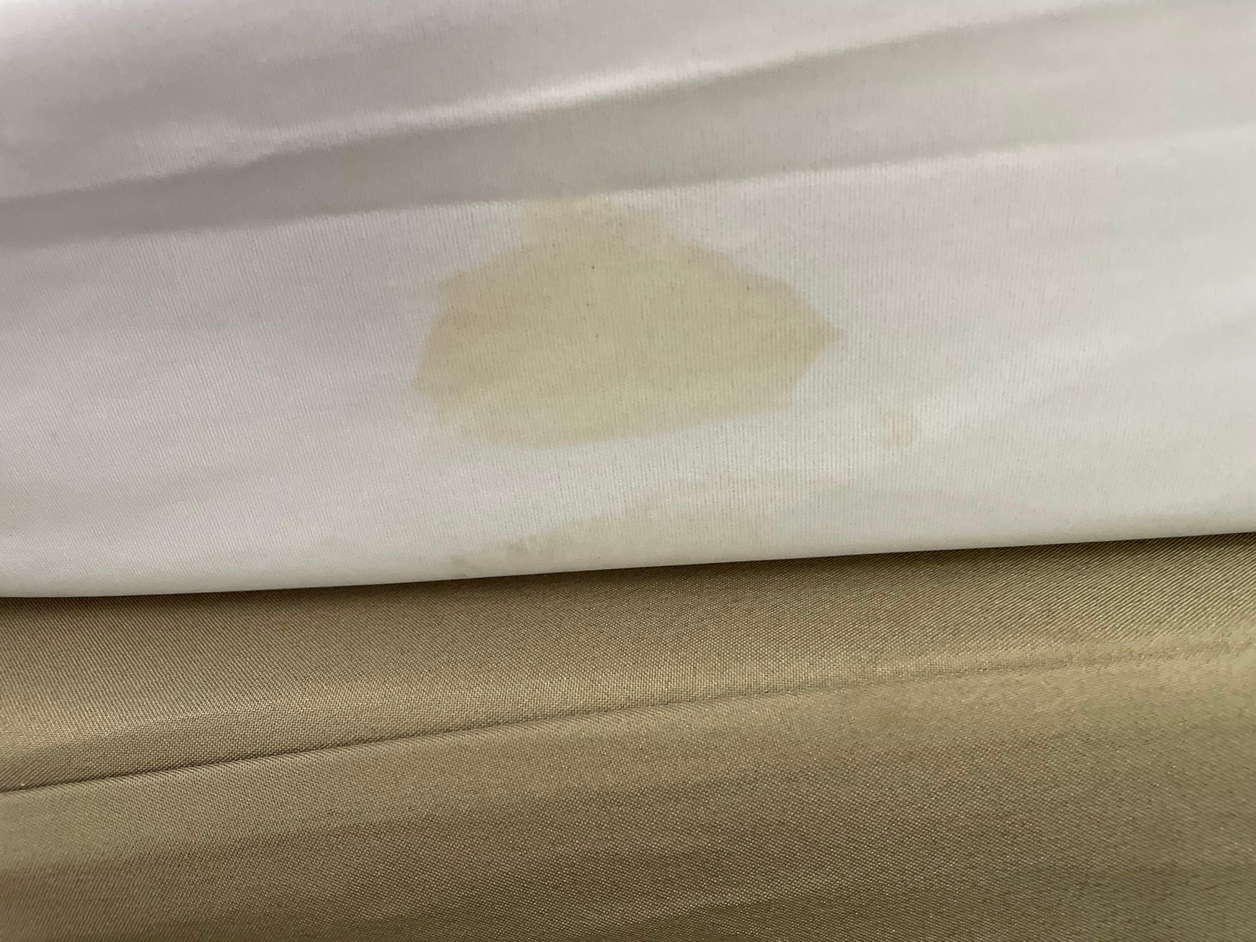Stain on mattress cover