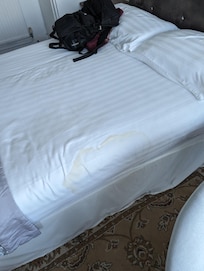 Stains on bedding