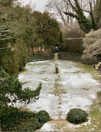 Garden view from room.