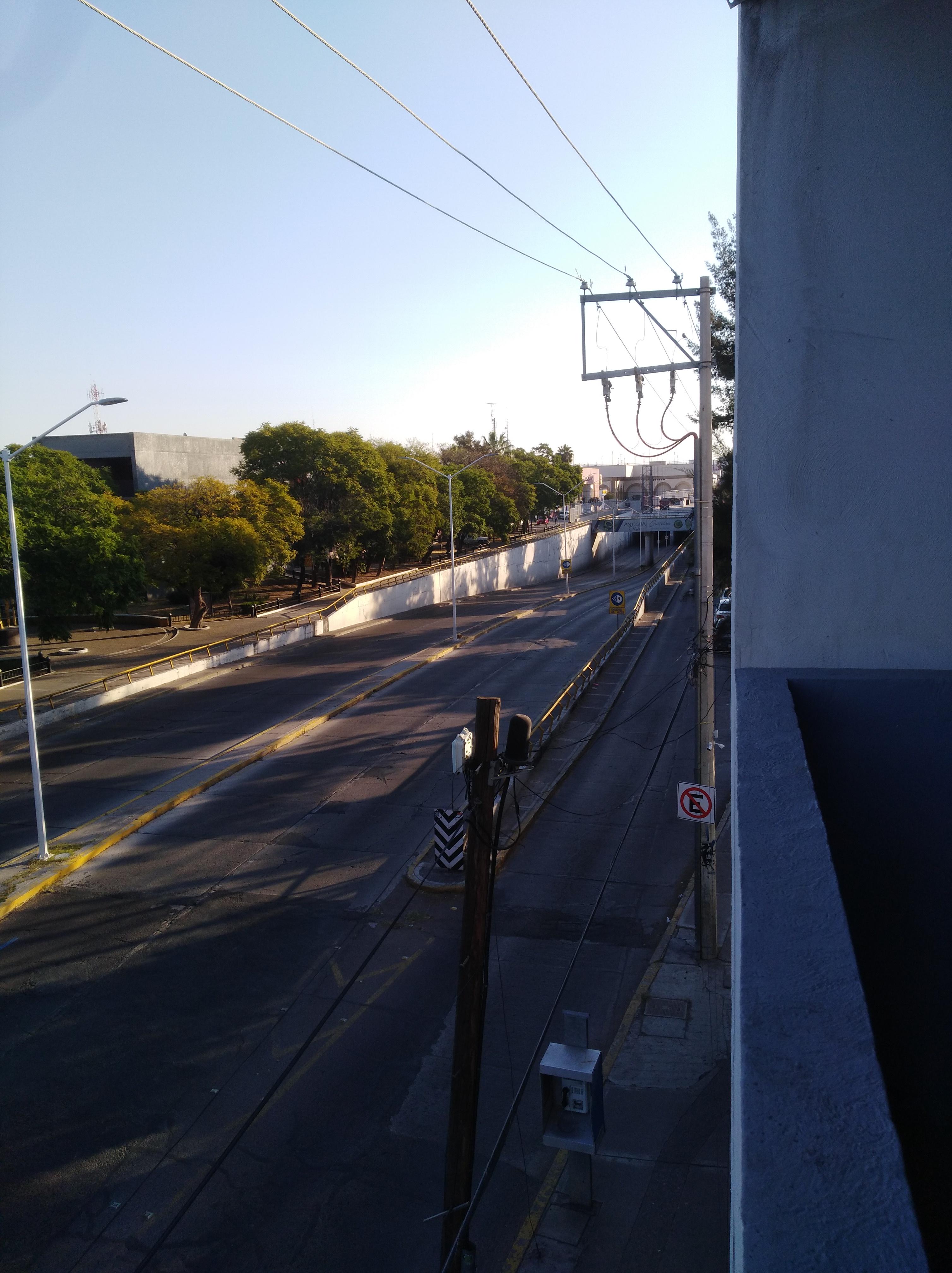 Vista hacia la zona de la Expo plaza