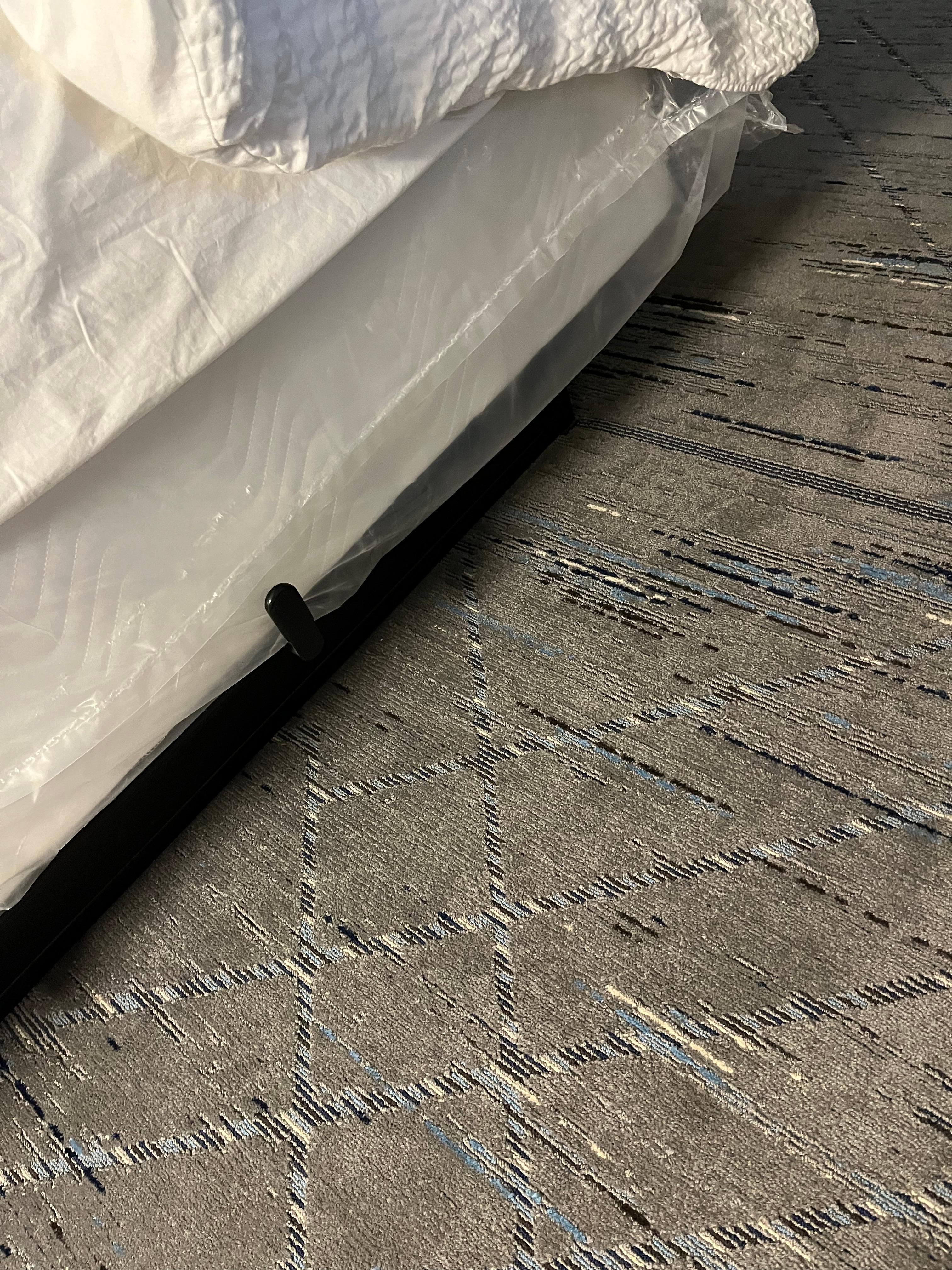 New mattress that they didn’t remove plastic