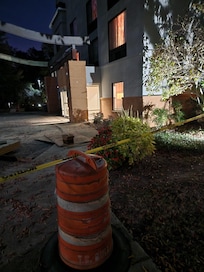 Main entrance no lights