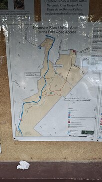 Neversink Gorge trail map