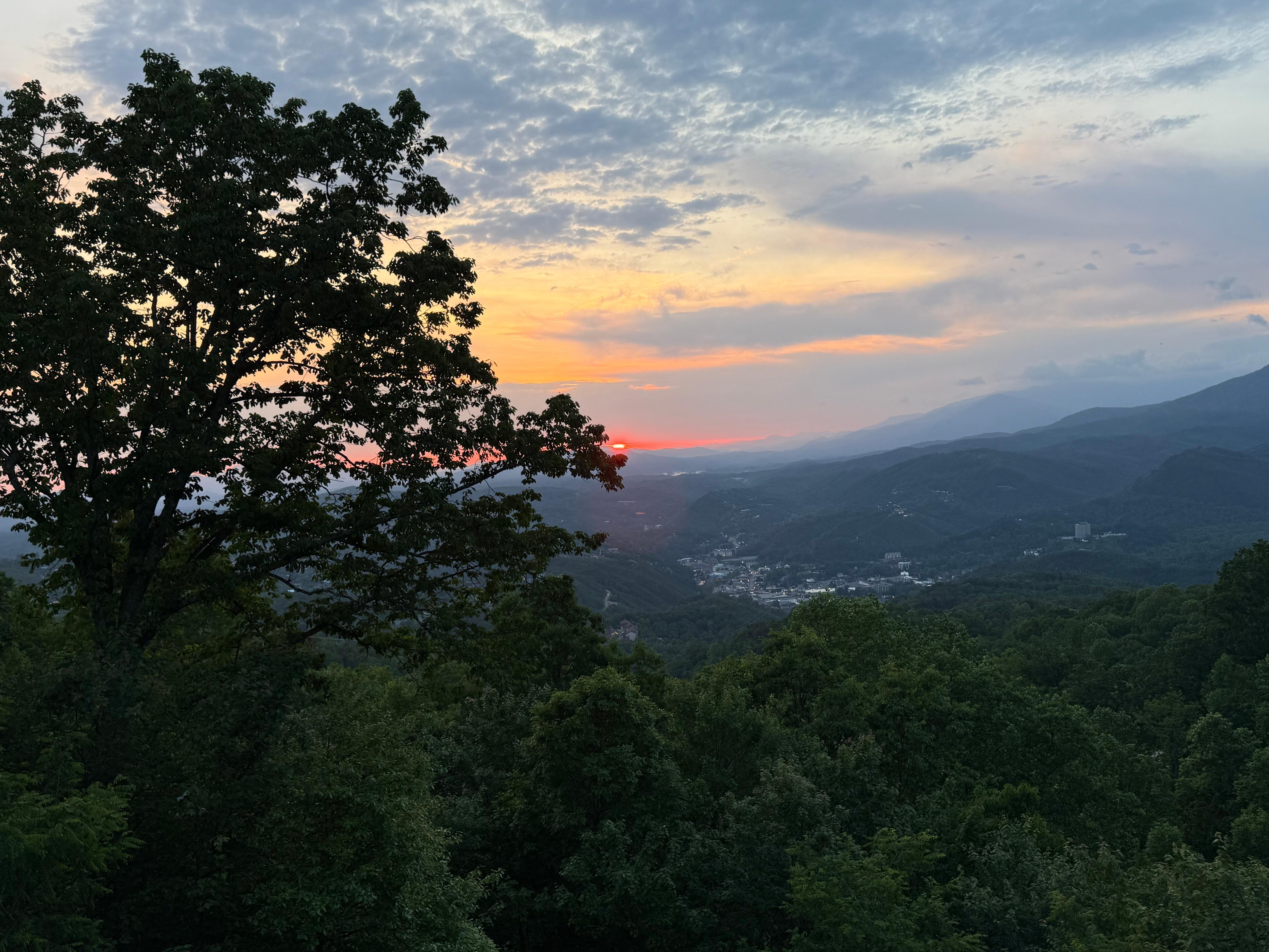 Sunrise from porch
