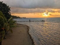 Sunset view from the deck.