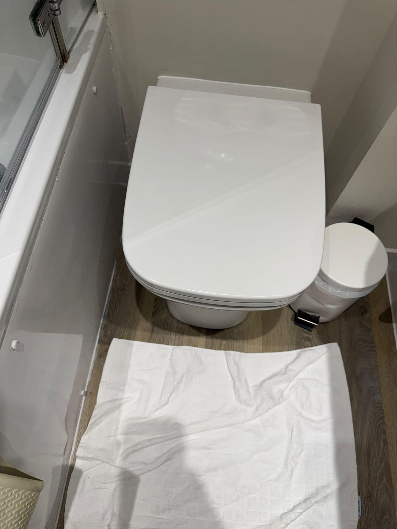 Toilet spacing being so tight you’d have to be a child to sit on it comfortably 