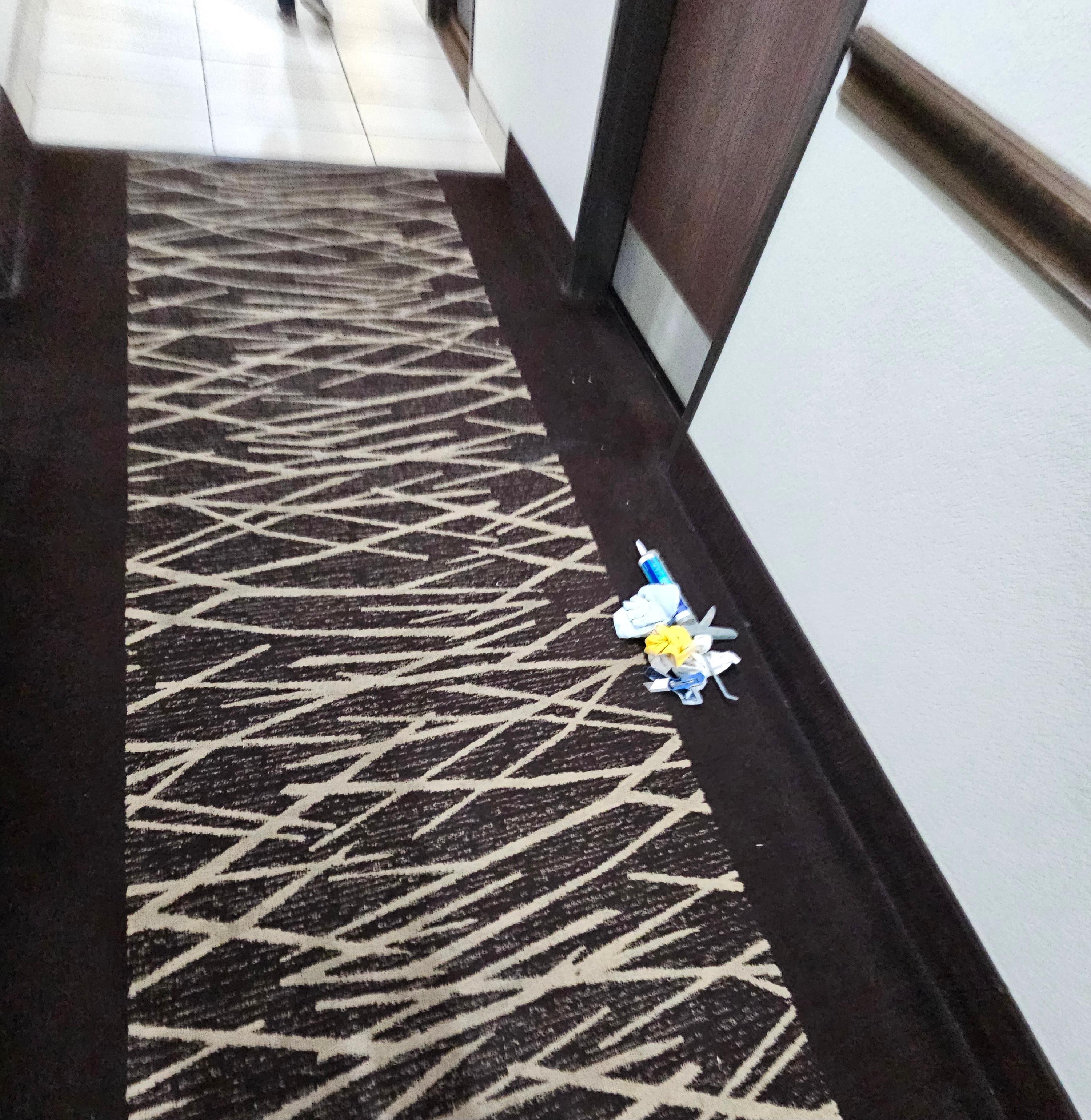 Trash in the hallways