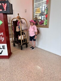 We weren't moving in, but is it really a girls' trip if you don't overpack? We still had plenty of space in our room.