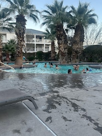 Pool was right behind us. Very clean and pretty.
