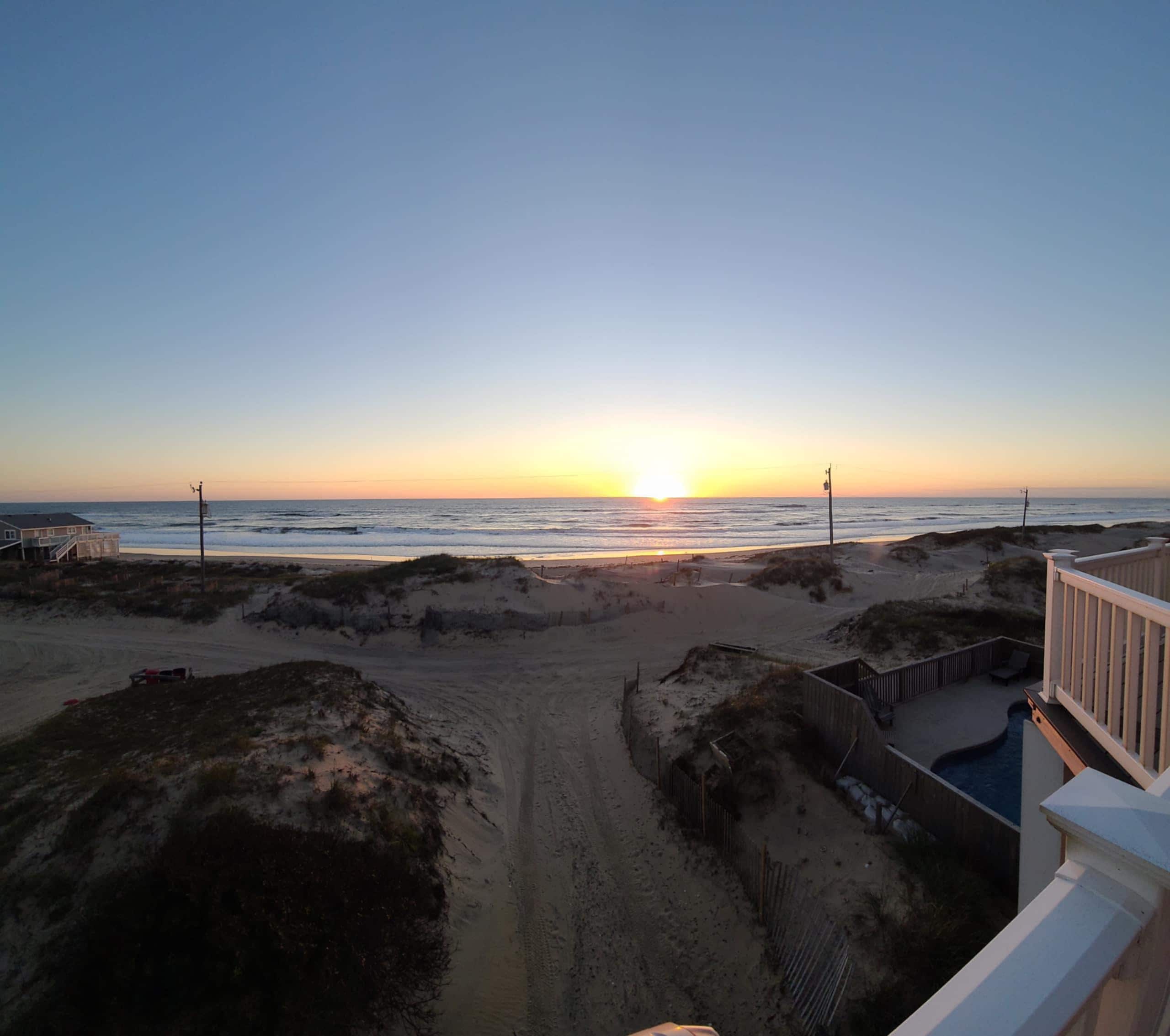 Sunrise from the porch