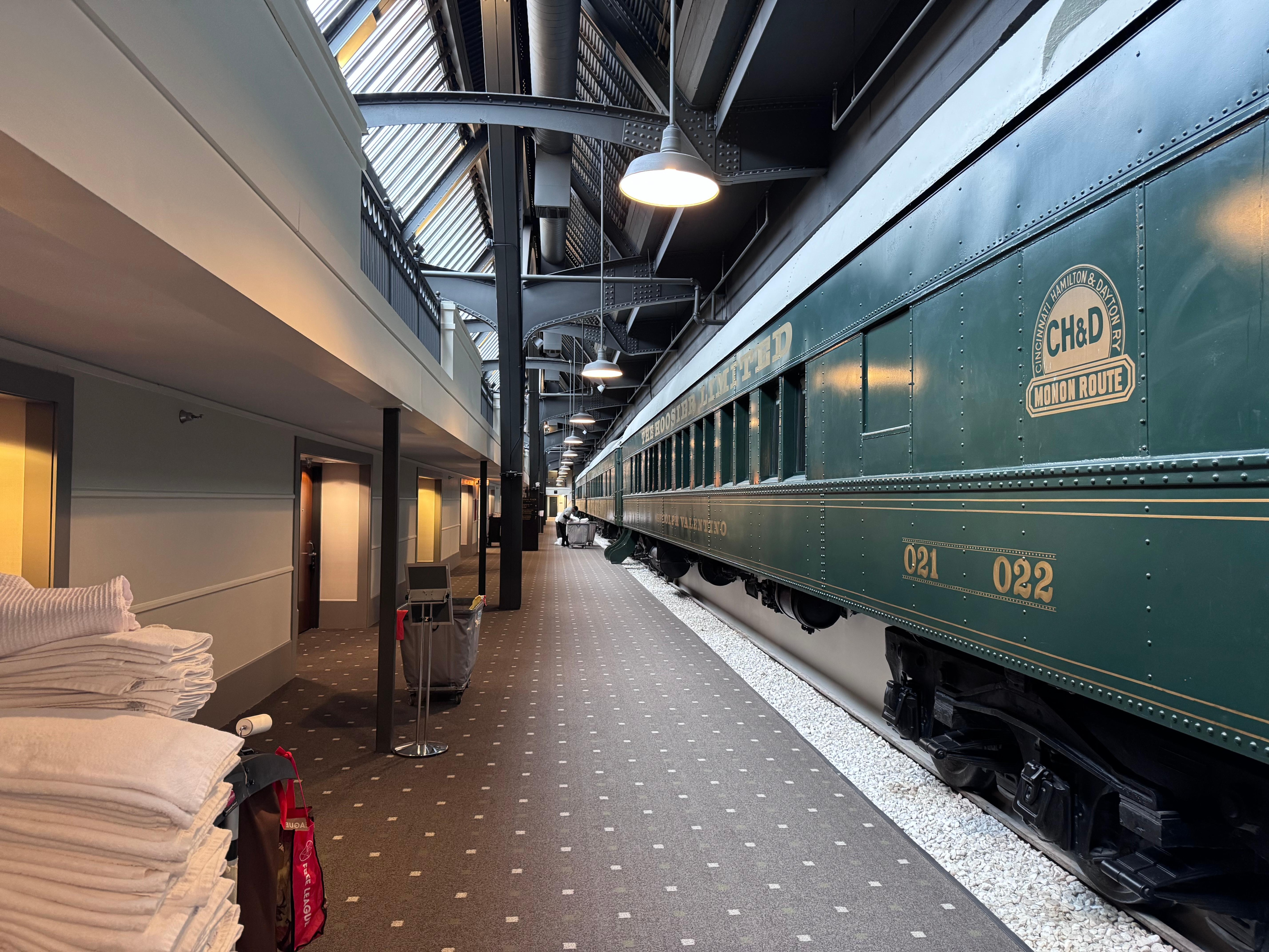 The train car was so fun 