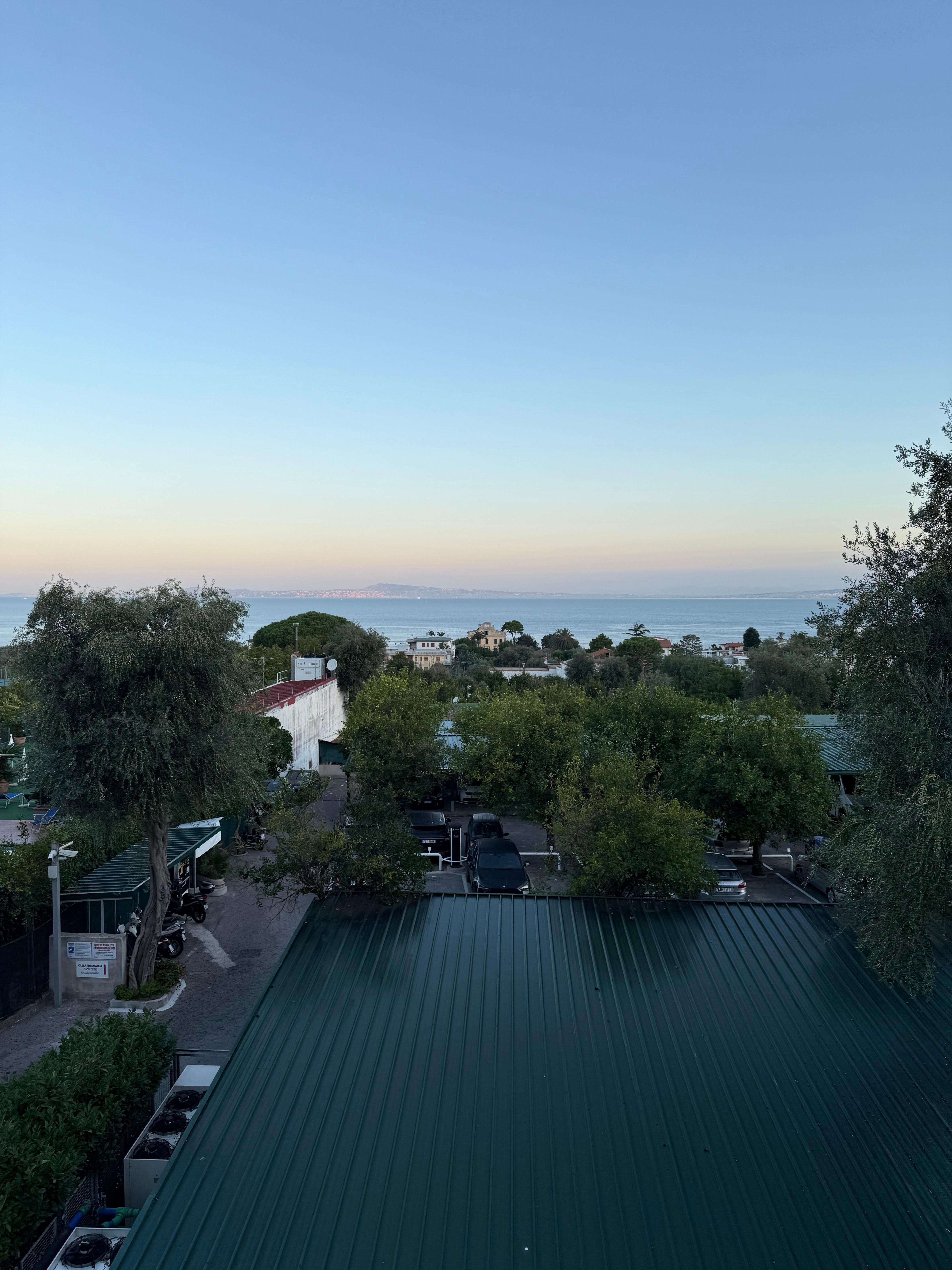 View from the apartment balcony. 