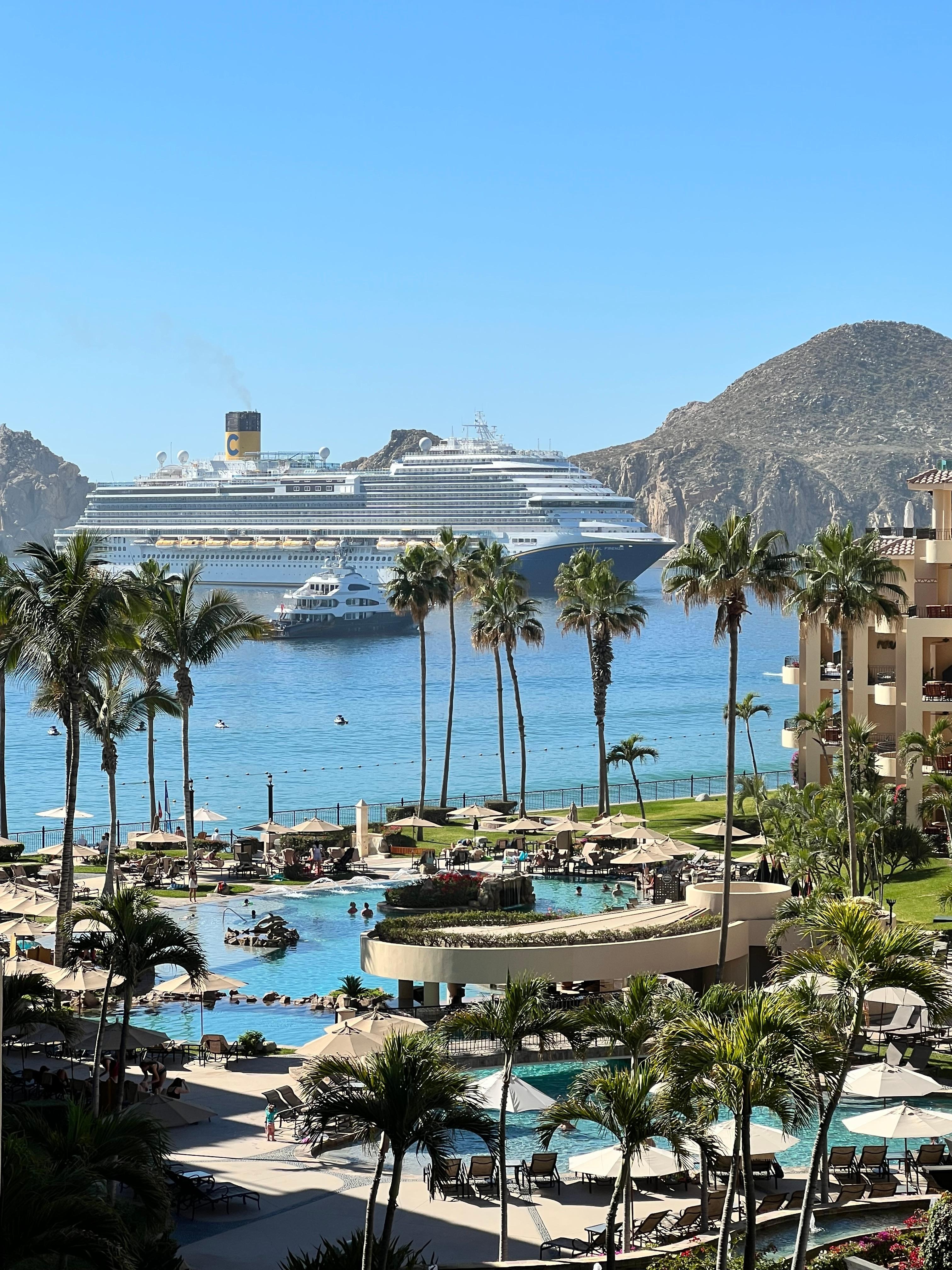 Picture from the room balcony on the 5th floor