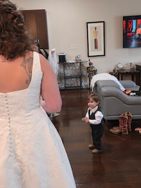 Getting wedding ready.