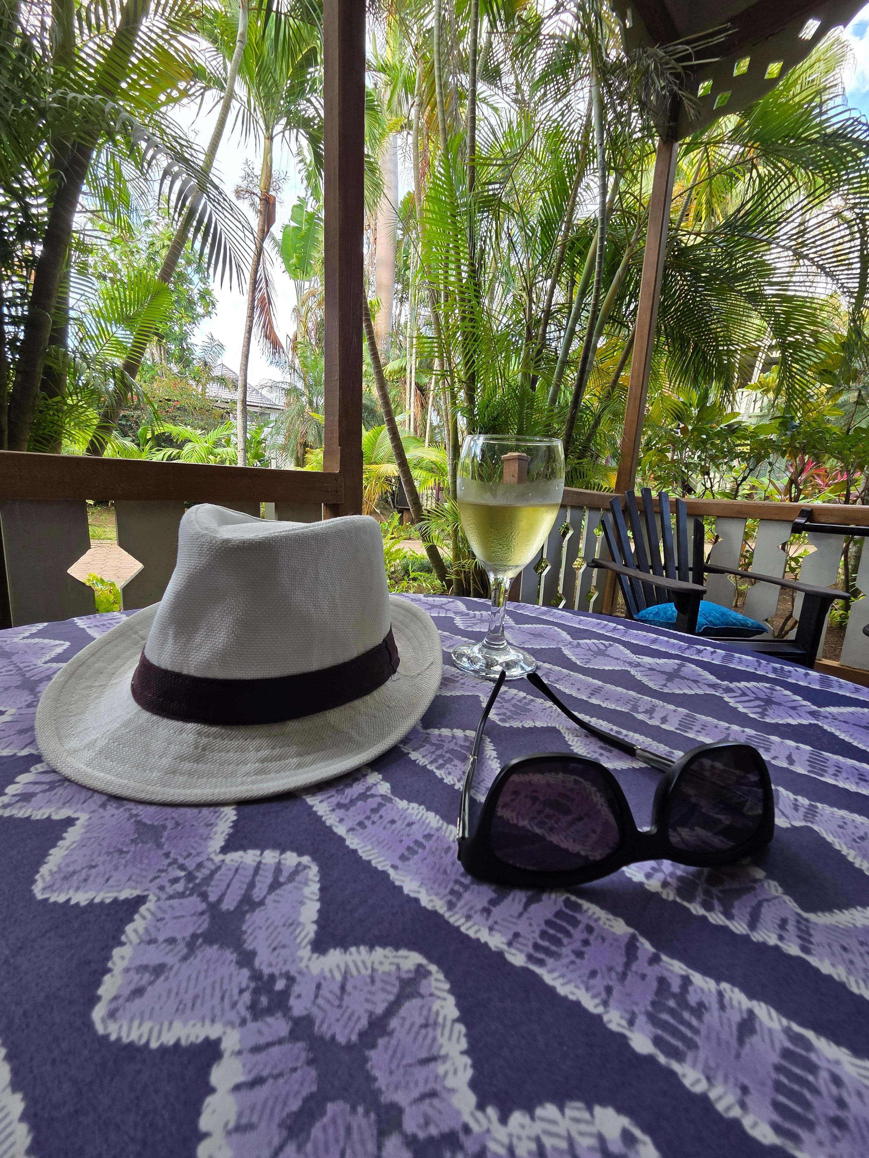 Front porch and a glass of wine