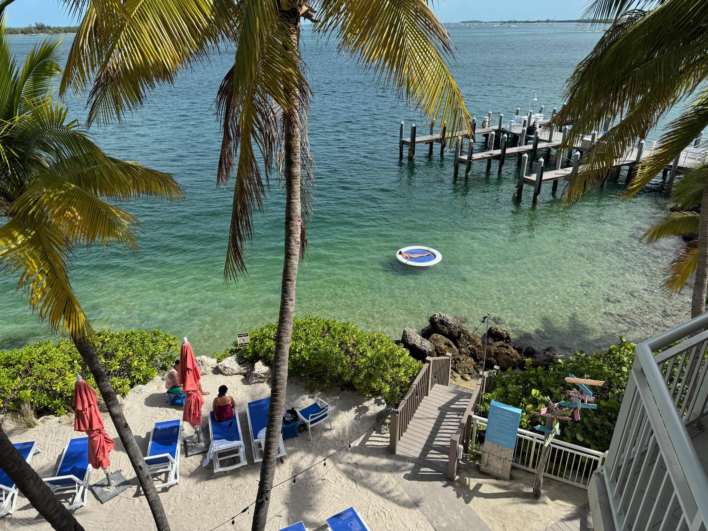 View of the beach area