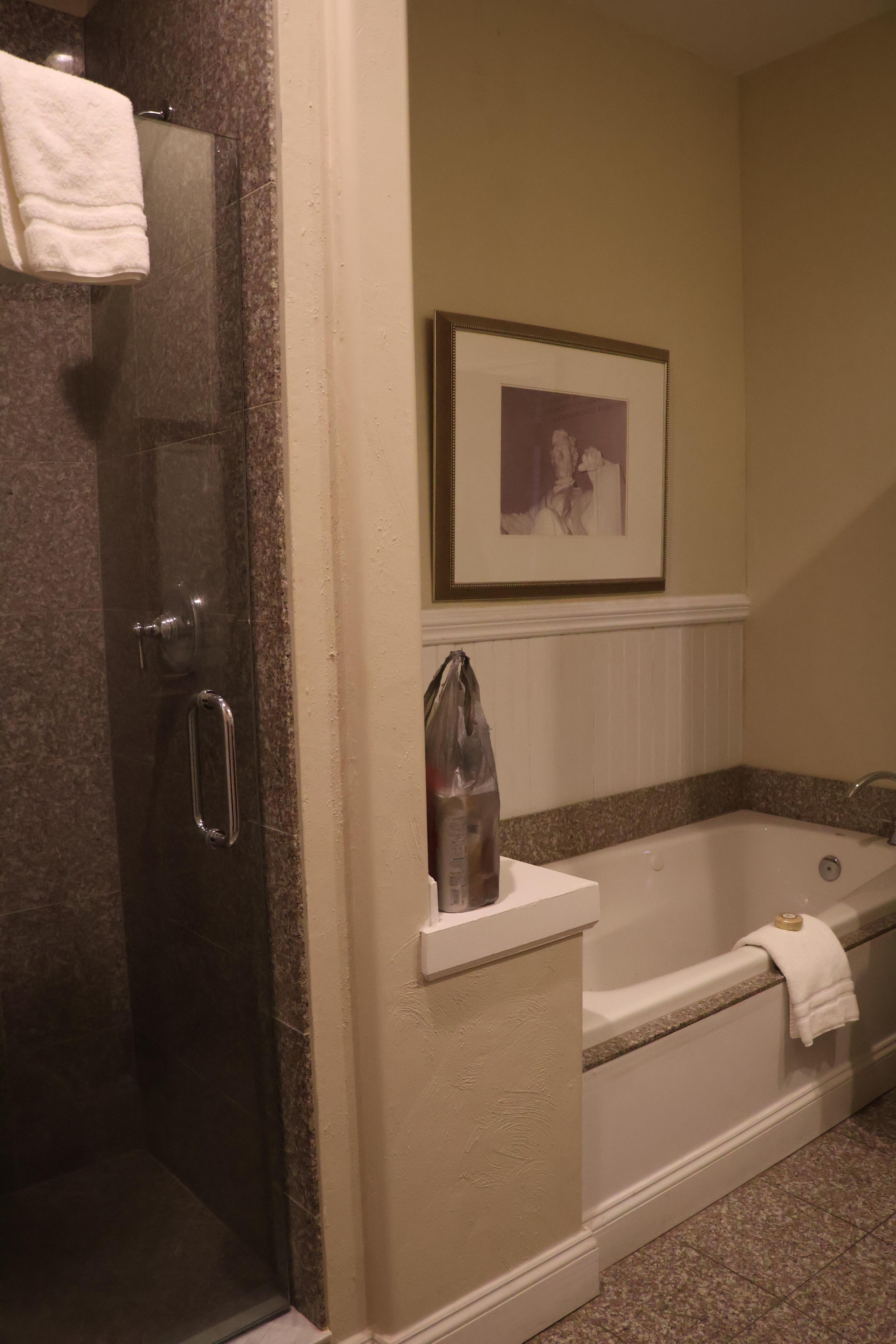 Quaint bathroom with modern touches