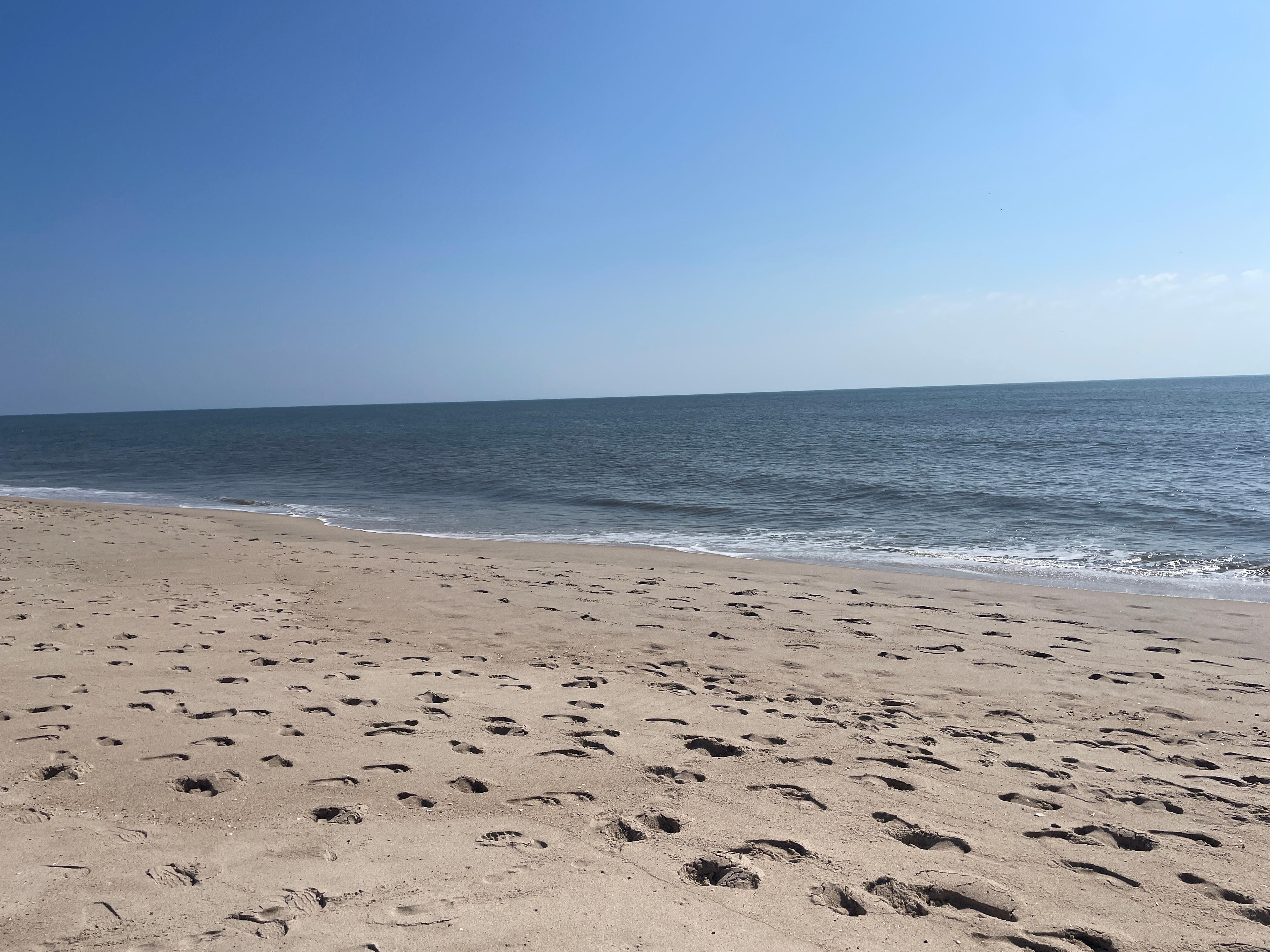 South side beaches at Rehoboth were quiet during the week. 