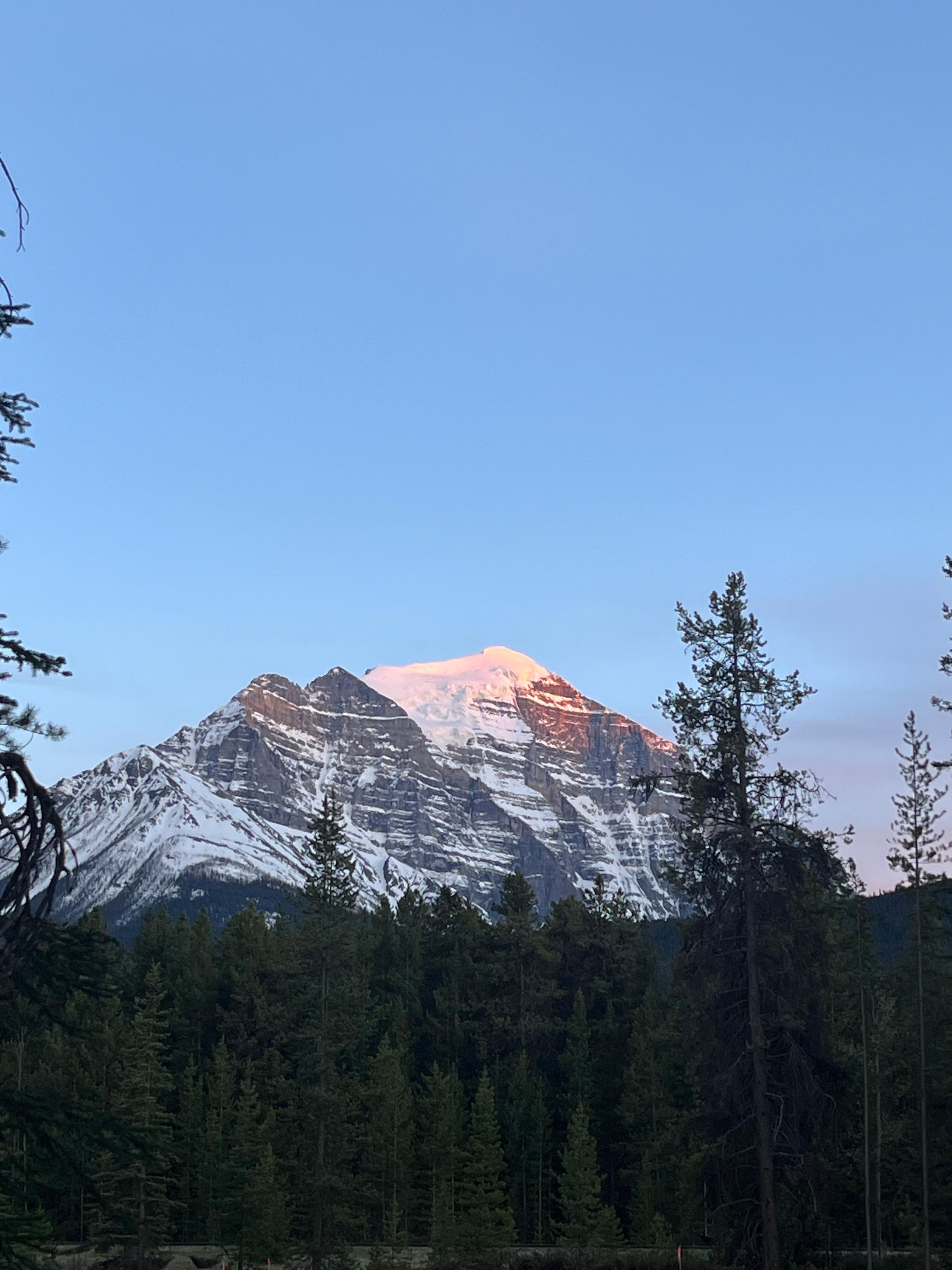 Right outside our door at Mountaineer Lodge