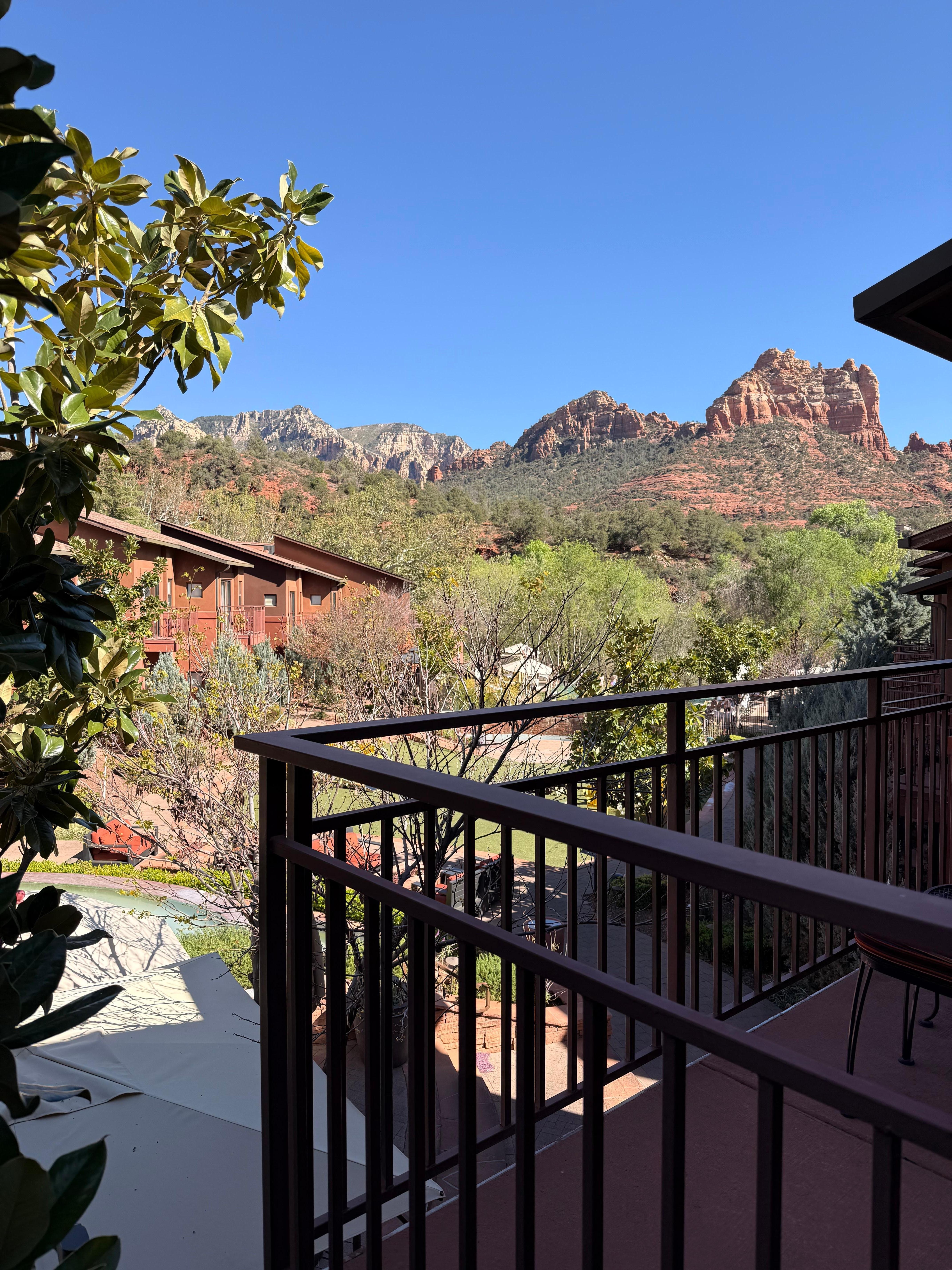 View from the balcony of our room