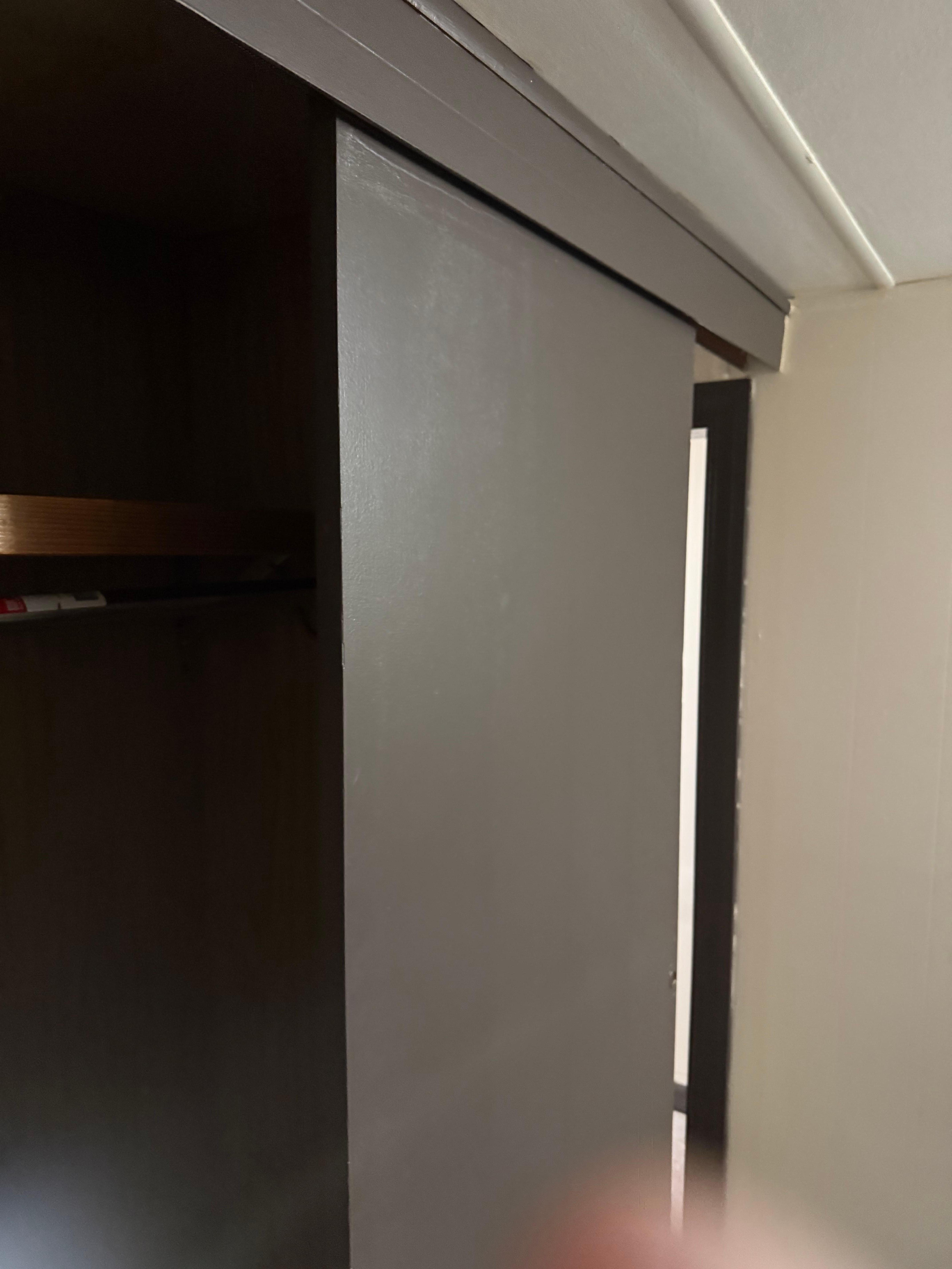Closet doors that double as bedroom doors 
