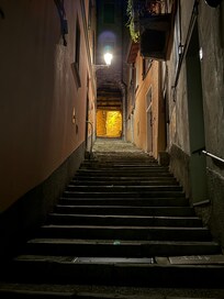 Local stairs climbing Carate Urio