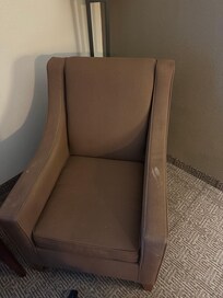 Discolored chair