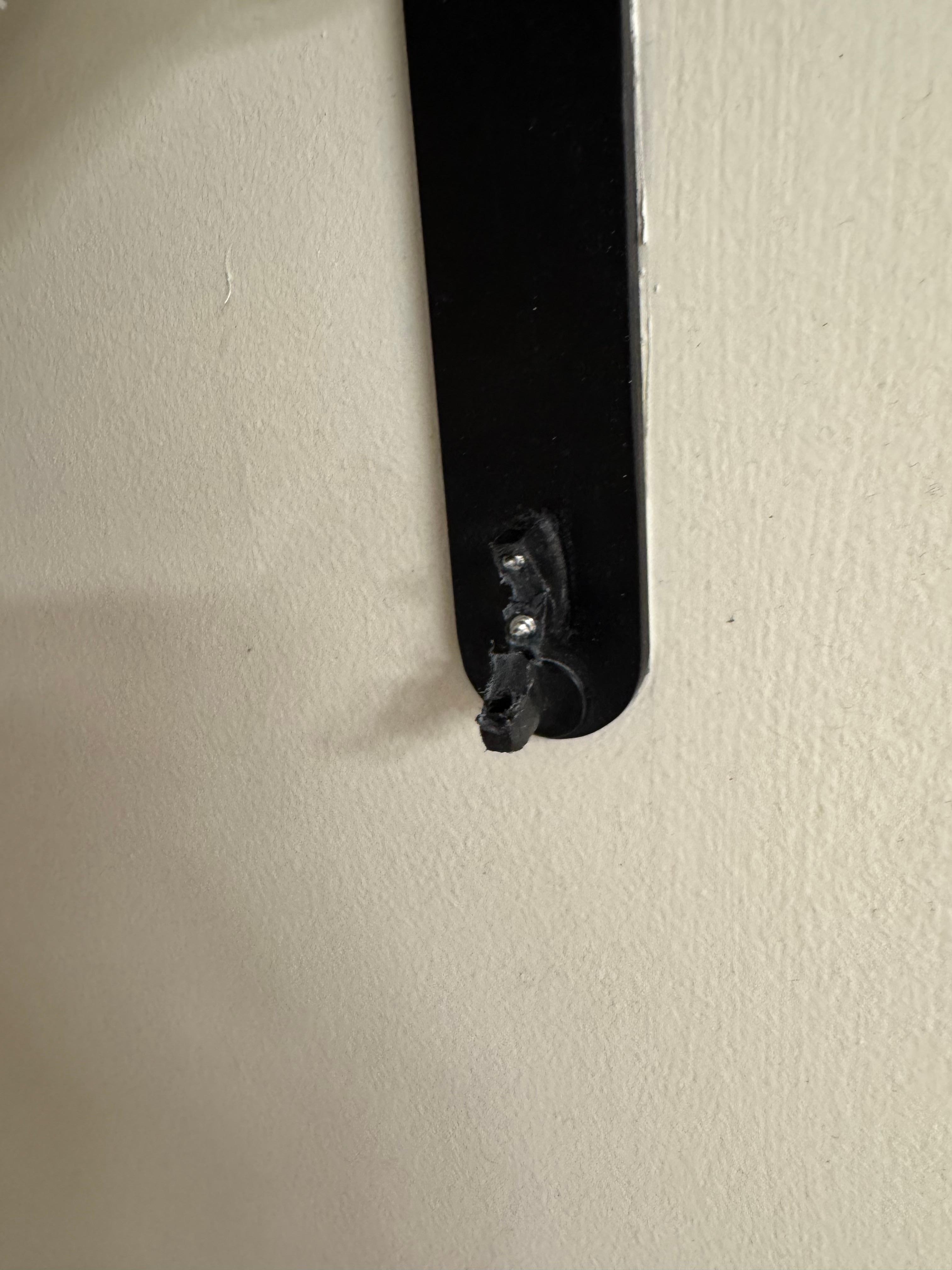 Broken towel rack 