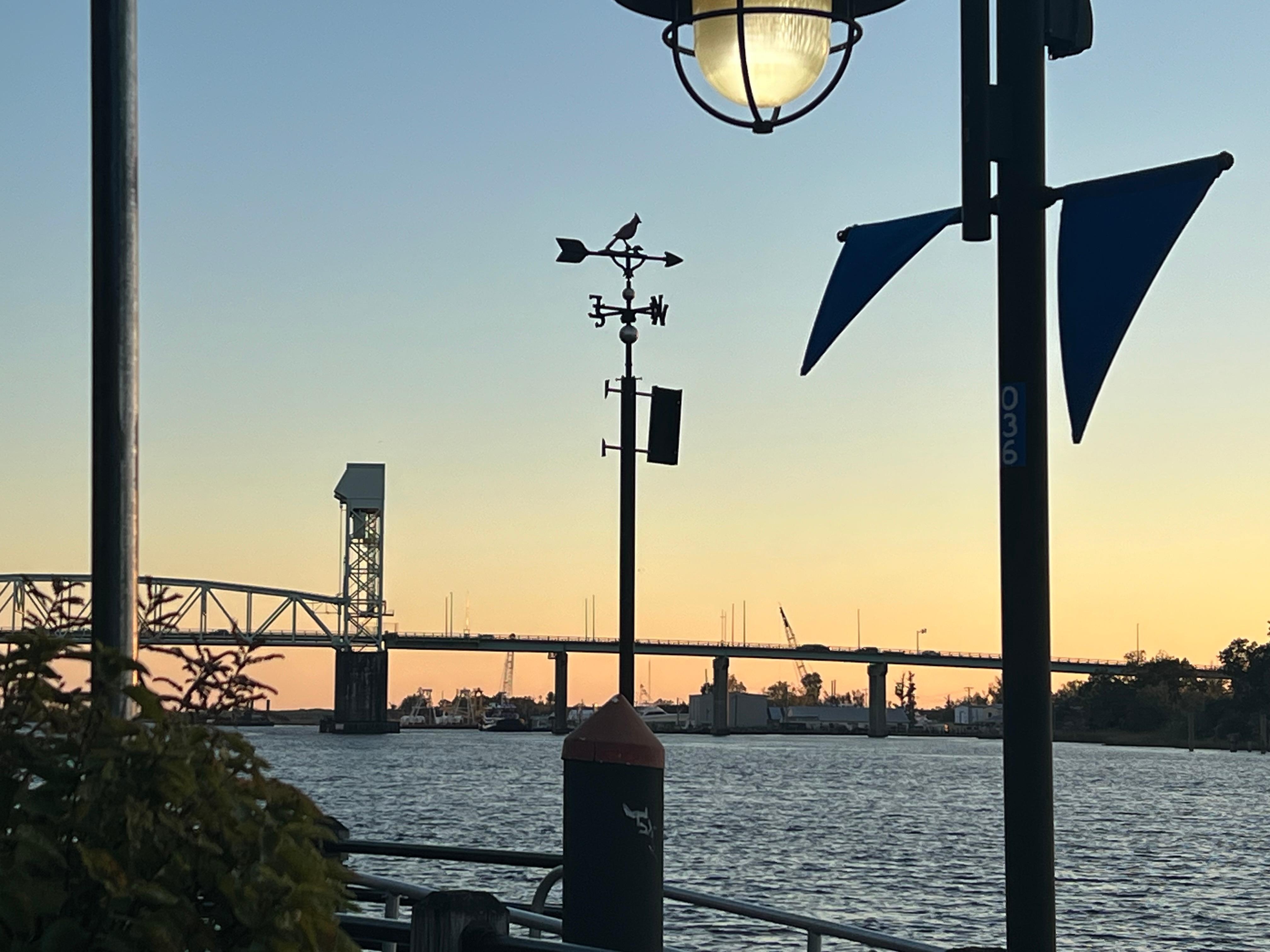 View from the balcony of the bridge