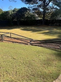 Broken back yard items