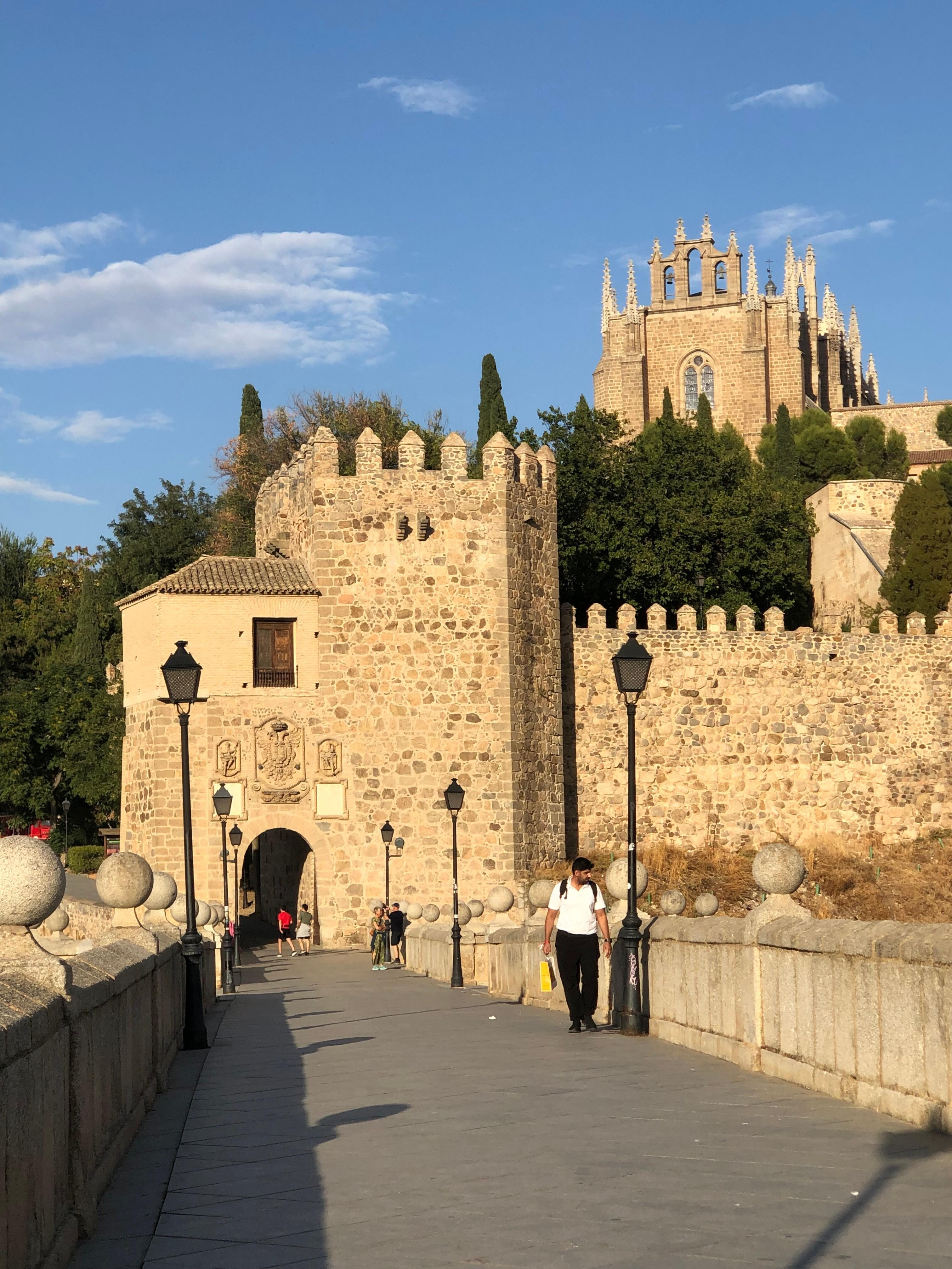 Easy walk across the bridge.