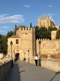 Easy walk across the bridge.