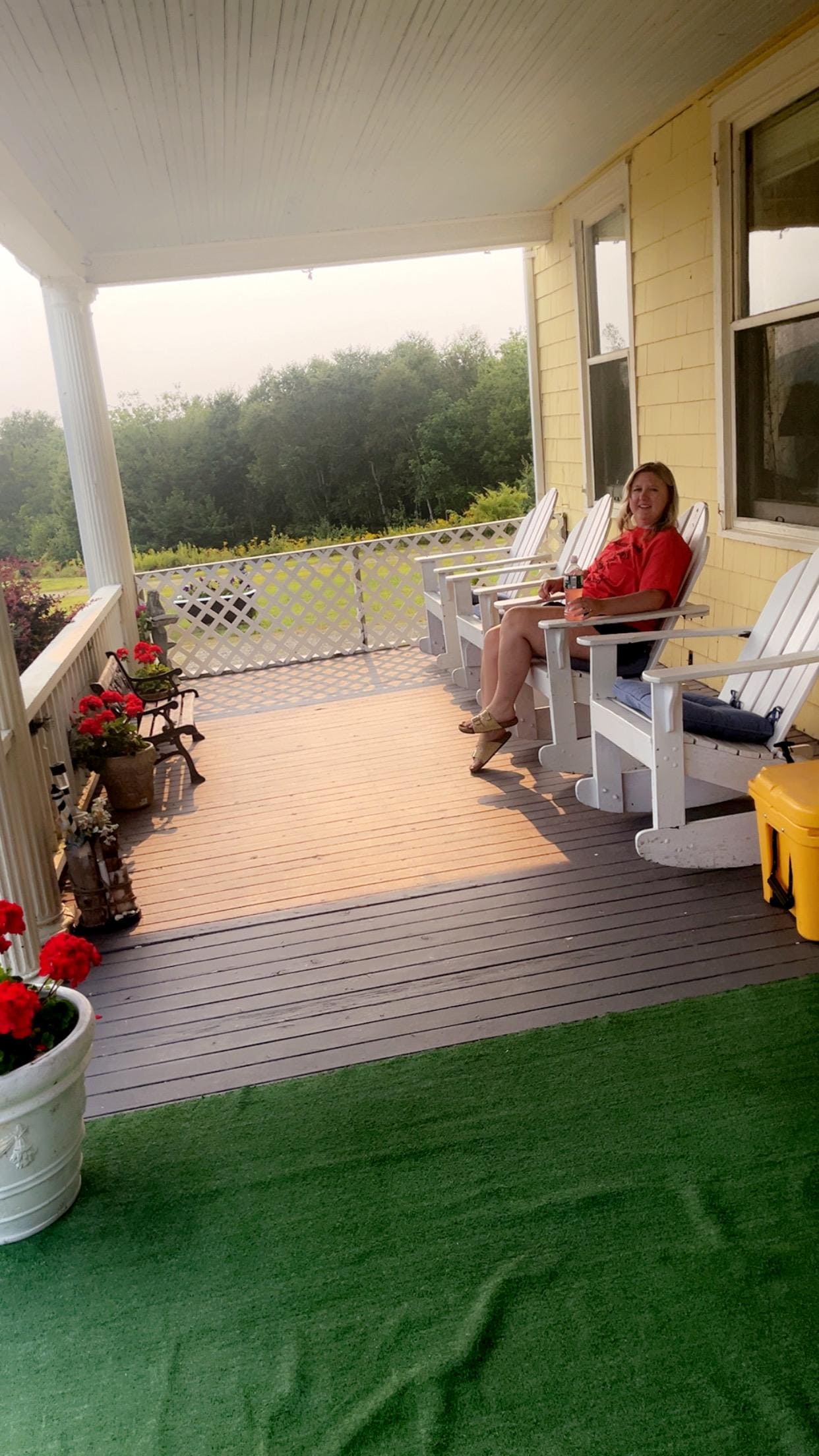 Front porch with great views