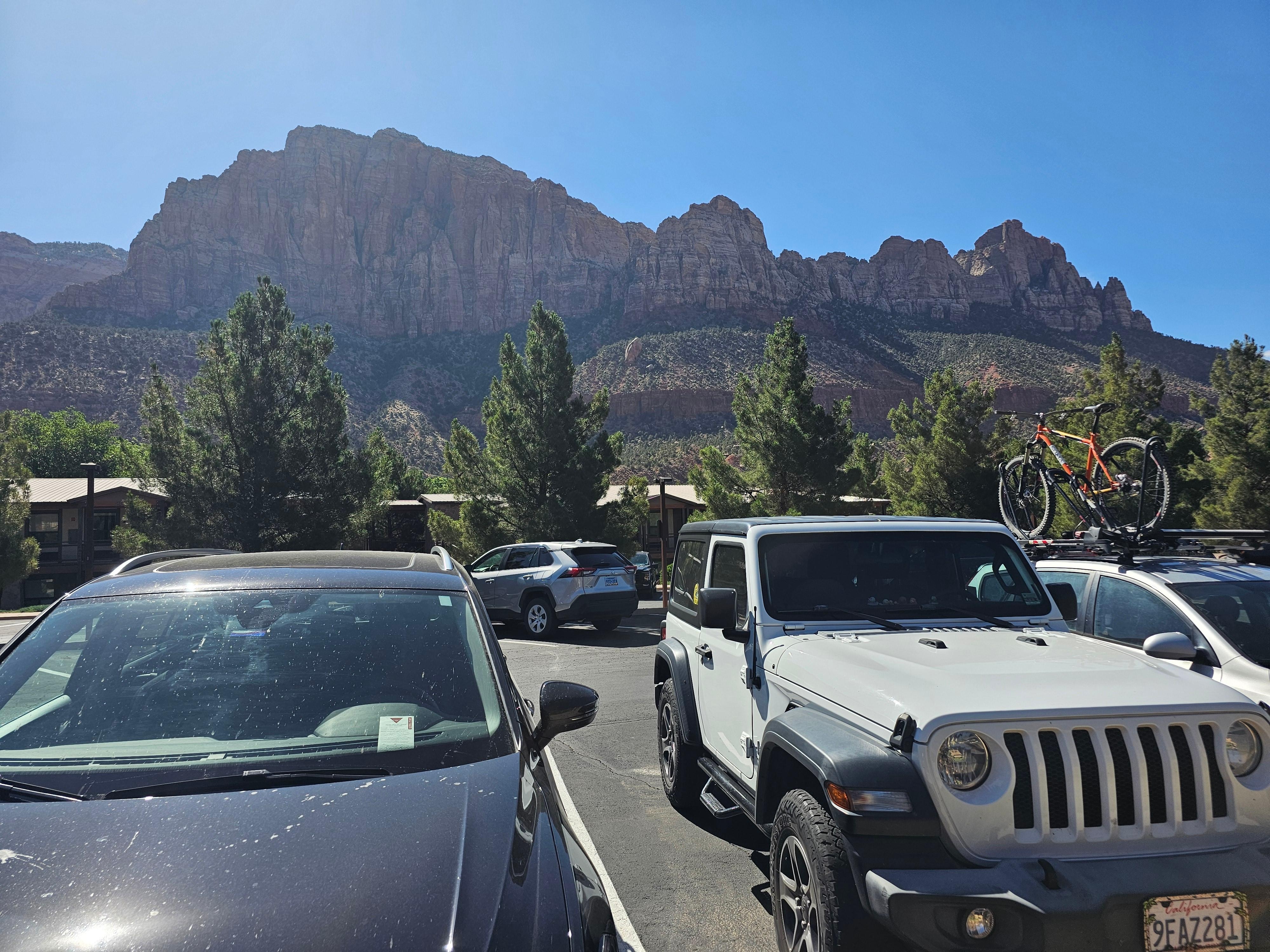 View from the parking lot
