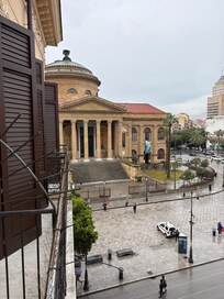 View from our room. Definitely ask for a room with a view!